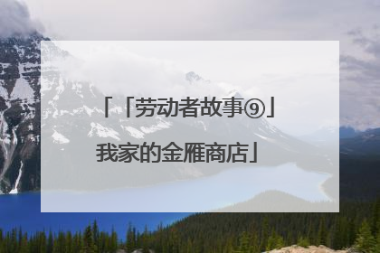 「劳动者故事⑨」我家的金雁商店
