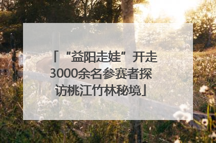 “益阳走娃”开走 3000余名参赛者探访桃江竹林秘境