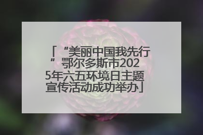 “美丽中国我先行”鄂尔多斯市2025年六五环境日主题宣传活动成功举办