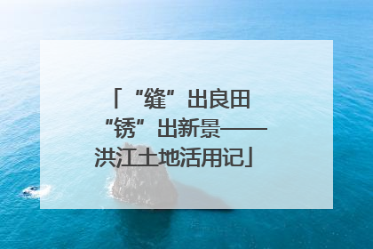 “缝”出良田 “锈”出新景——洪江土地活用记
