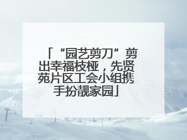 “园艺剪刀”剪出幸福枝桠，先贤苑片区工会小组携手扮靓家园
