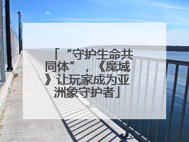 “守护生命共同体”，《魔域》让玩家成为亚洲象守护者