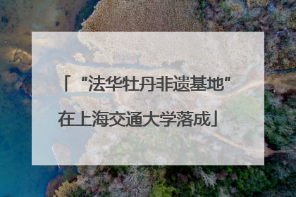 “法华牡丹非遗基地”在上海交通大学落成