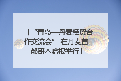 “青岛—丹麦经贸合作交流会” 在丹麦首都哥本哈根举行