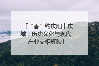 “香”约庆阳丨庆城：历史文化与现代产业交相辉映