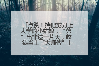 点赞！揣把剪刀上大学的小姑娘，“剪”出非遗一片天，收徒当上“大师傅”
