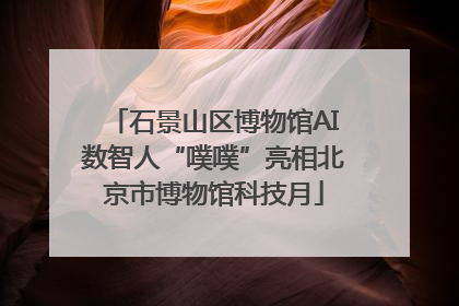 石景山区博物馆AI数智人“噗噗”亮相北京市博物馆科技月