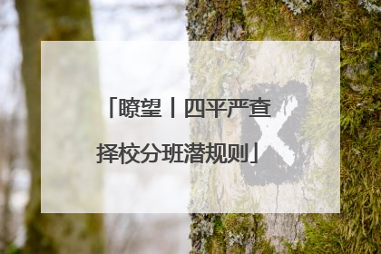 瞭望丨四平严查择校分班潜规则