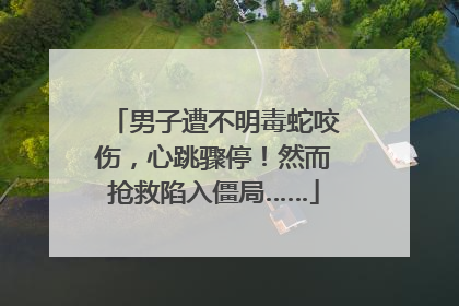 男子遭不明毒蛇咬伤，心跳骤停！然而抢救陷入僵局……