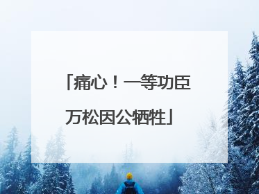 痛心！一等功臣万松因公牺牲