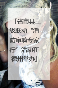 省市县三级联动“消防审验专家行”活动在德州举办