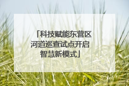 科技赋能东营区河道巡查试点开启智慧新模式
