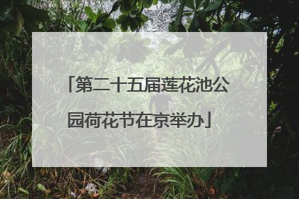 第二十五届莲花池公园荷花节在京举办