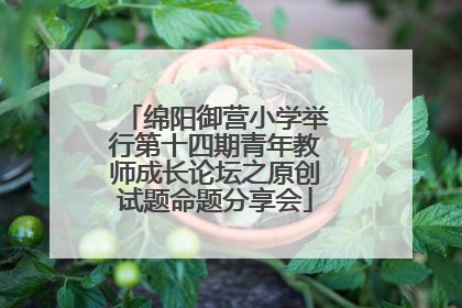 绵阳御营小学举行第十四期青年教师成长论坛之原创试题命题分享会