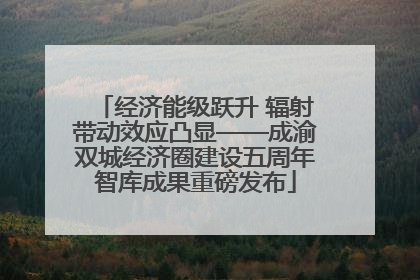 经济能级跃升 辐射带动效应凸显——成渝双城经济圈建设五周年智库成果重磅发布