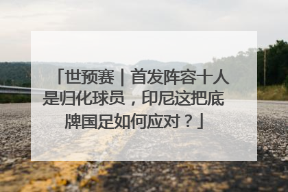 世预赛｜首发阵容十人是归化球员，印尼这把底牌国足如何应对？