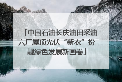 中国石油长庆油田采油六厂屋顶光伏“新衣”扮靓绿色发展新画卷