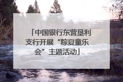 中国银行东营垦利支行开展“粽夏童乐会”主题活动
