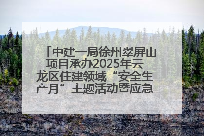 中建一局徐州翠屏山项目承办2025年云龙区住建领域“安全生产月”主题活动暨应急救援演练观摩会
