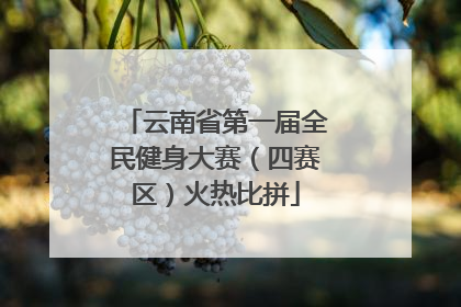 云南省第一届全民健身大赛（四赛区）火热比拼