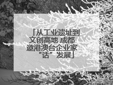 从工业遗址到文创高地 成都邀港澳台企业家“话”发展