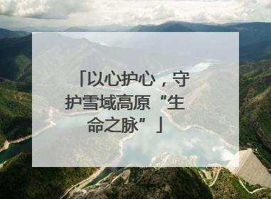 以心护心，守护雪域高原“生命之脉”