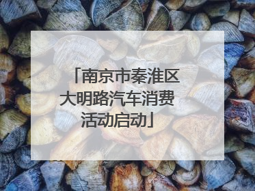 南京市秦淮区大明路汽车消费活动启动