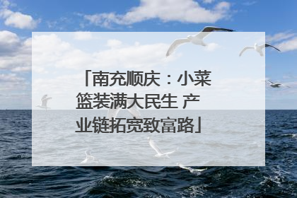 南充顺庆：小菜篮装满大民生 产业链拓宽致富路