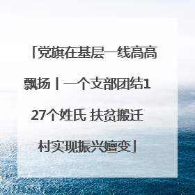 党旗在基层一线高高飘扬丨一个支部团结127个姓氏 扶贫搬迁村实现振兴嬗变