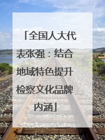 全国人大代表张强：结合地域特色提升检察文化品牌内涵