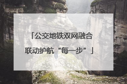 公交地铁双网融合 联动护航“每一步”
