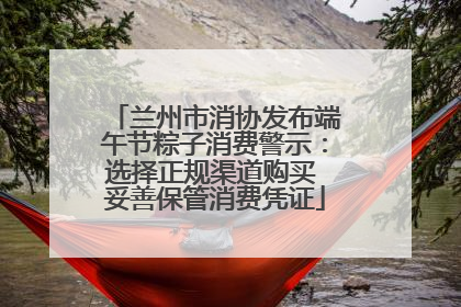 兰州市消协发布端午节粽子消费警示：选择正规渠道购买 妥善保管消费凭证