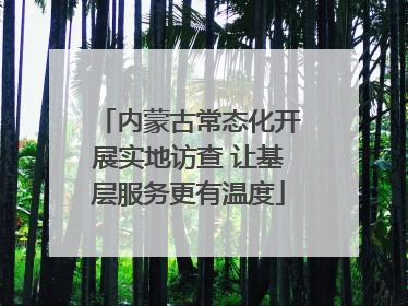内蒙古常态化开展实地访查 让基层服务更有温度
