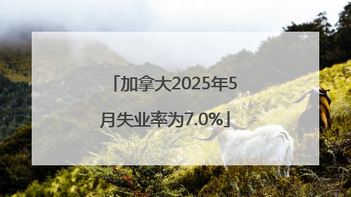 加拿大2025年5月失业率为7.0%