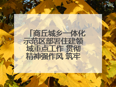 商丘城乡一体化示范区部署住建领域重点工作 贯彻精神强作风 筑牢民生底线促发展