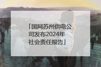 国网苏州供电公司发布2024年社会责任报告