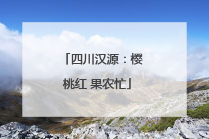 四川汉源：樱桃红 果农忙