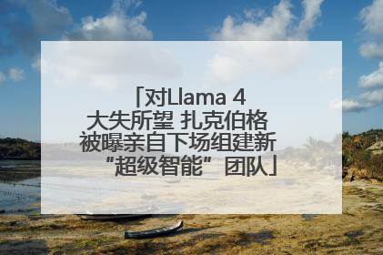 对Llama 4大失所望 扎克伯格被曝亲自下场组建新“超级智能”团队