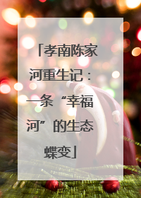 孝南陈家河重生记：一条“幸福河”的生态蝶变