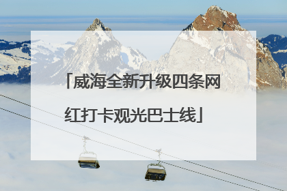 威海全新升级四条网红打卡观光巴士线
