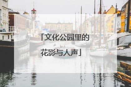 文化公园里的花影与人声