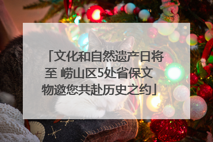 文化和自然遗产日将至 崂山区5处省保文物邀您共赴历史之约