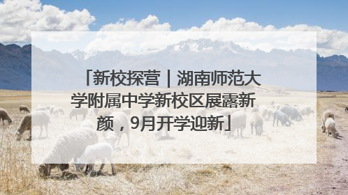 新校探营｜湖南师范大学附属中学新校区展露新颜，9月开学迎新