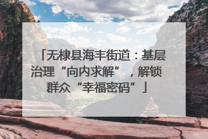 无棣县海丰街道：基层治理“向内求解”，解锁群众“幸福密码”