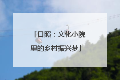 日照：文化小院里的乡村振兴梦