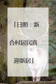 日照：新合村居民喜迎新居