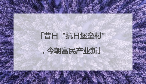昔日“抗日堡垒村”，今朝富民产业新
