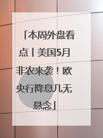 本周外盘看点丨美国5月非农来袭！欧央行降息几无悬念