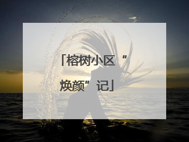 榕树小区“焕颜”记