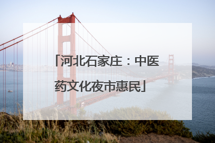 河北石家庄：中医药文化夜市惠民